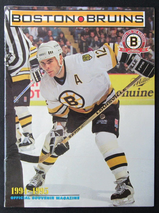 1994/1995 Boston Bruins Ice Hockey Game Program 176430