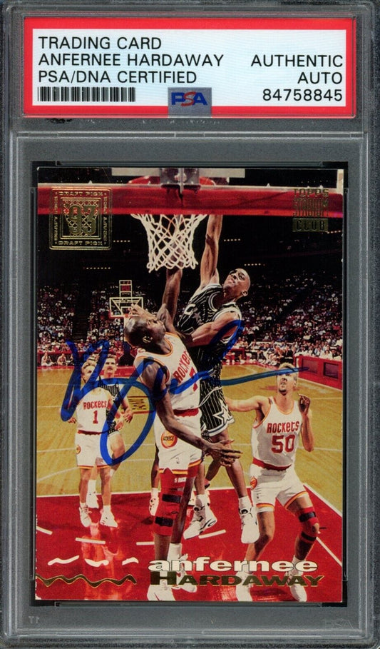 1993 Stadium Club Anfernee Hardaway #308 Rookie Card Signed Magic PSA/DNA