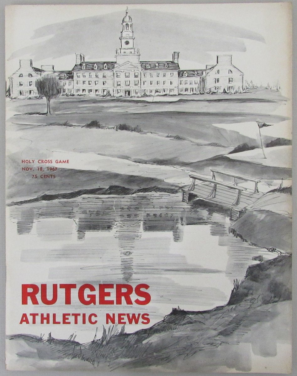 November 18, 1967 Rutgers vs. Holy Cross College Football Game Program 192925