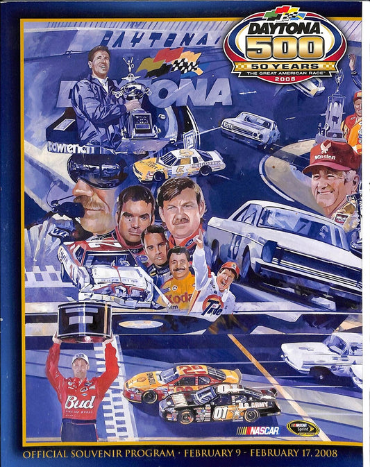 2008 Nascar Daytona 500 Anniversary 50th Year Program 180748