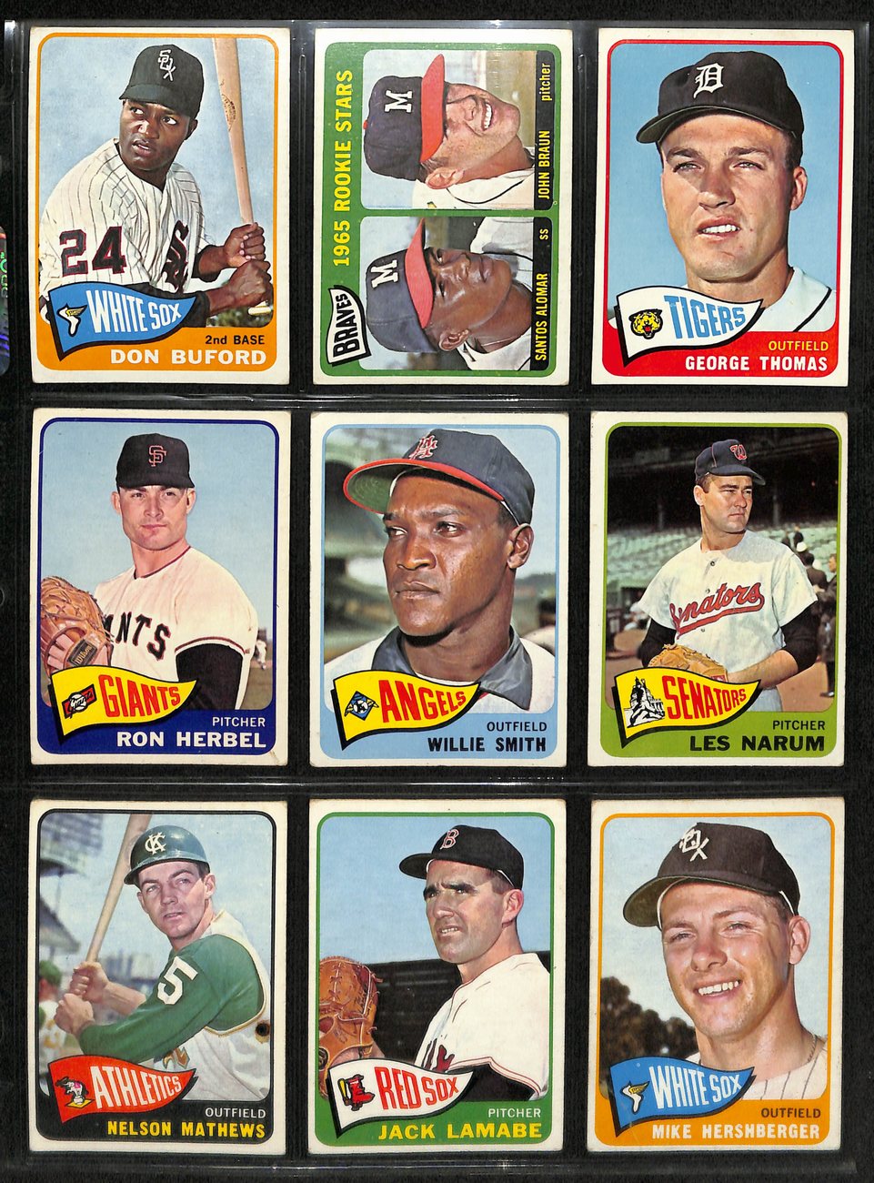 1965 Topps Baseball Card Complete Set (1-598) Mantle Koufax Morgan Mays 191959