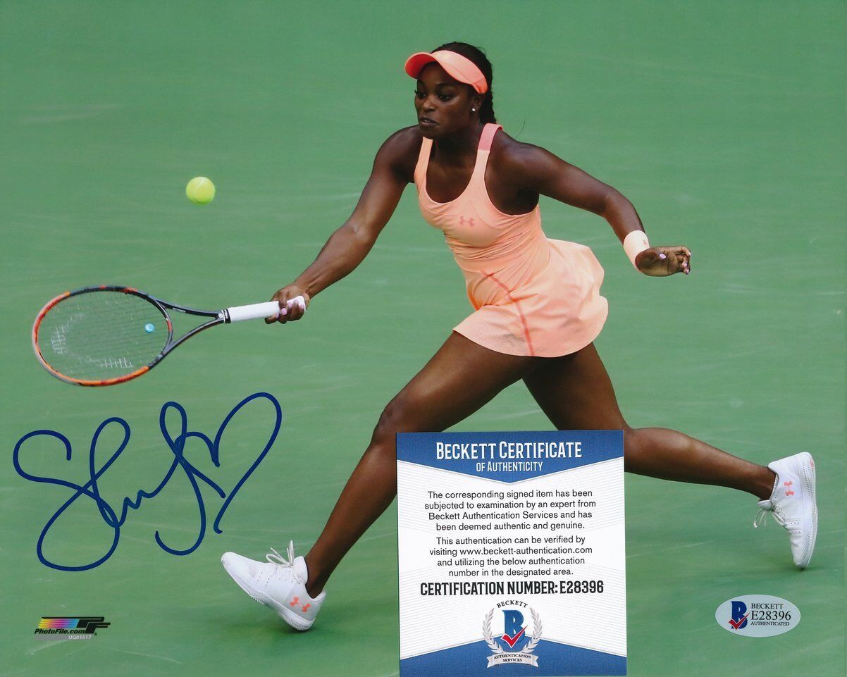 Sloane Stephens USA Women's Tennis Signed 8x10 Color Photo BAS 137501