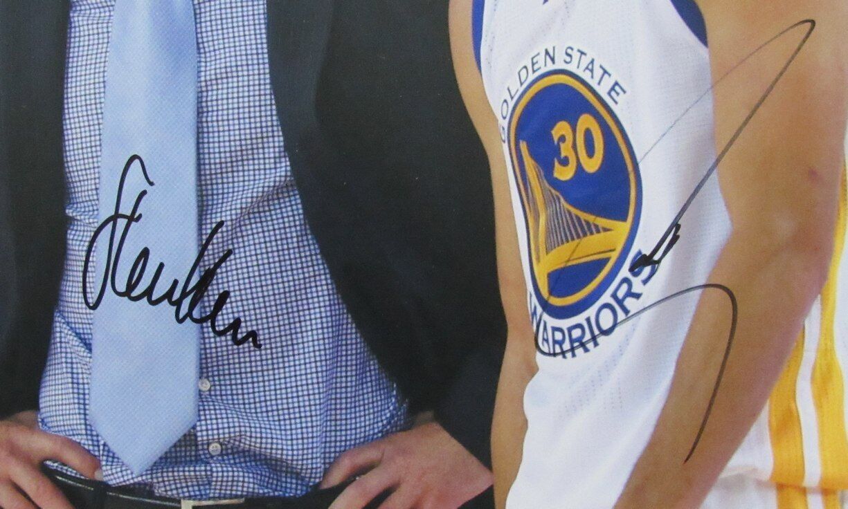 Steph Curry/Steve Kerr Dual-Autographed 11x14 Photo Warriors PSA/DNA