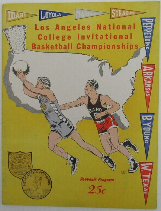 1947 LA National College Basketball Championships Program 156523