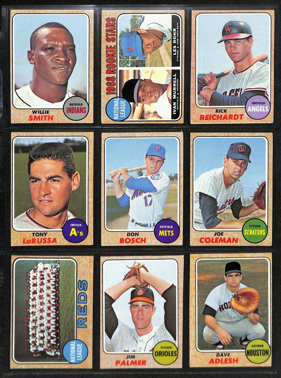 1968 Topps Baseball Card Complete Set (1-598) Bench Ryan Mantle Mays 191958