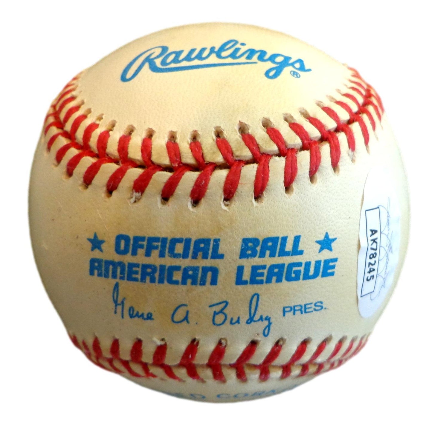 Herb Score Autographed/Inscribed OAL Baseball Cleveland Indians JSA 180874