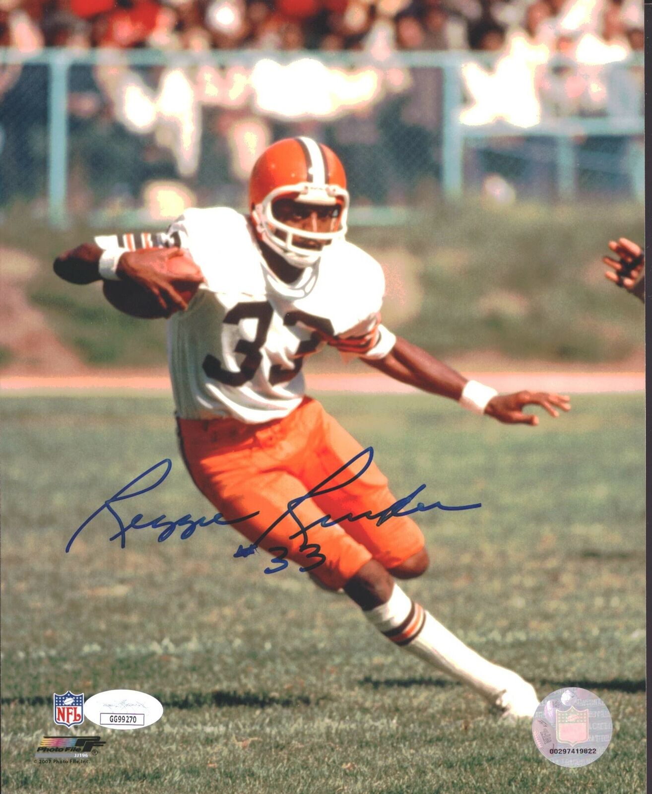 Reggie Rucker Cleveland Browns Signed/Autographed 8x10 Photo JSA 151784