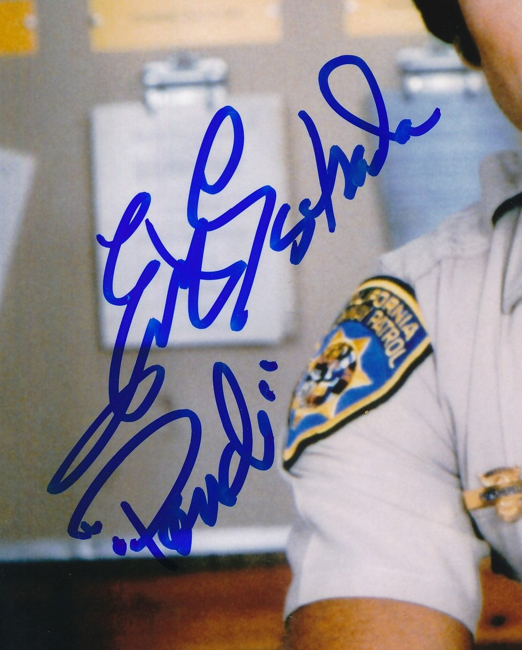 Erik Estrada Autographed/Inscribed 8x10 Photo "Chips" Beckett 183529