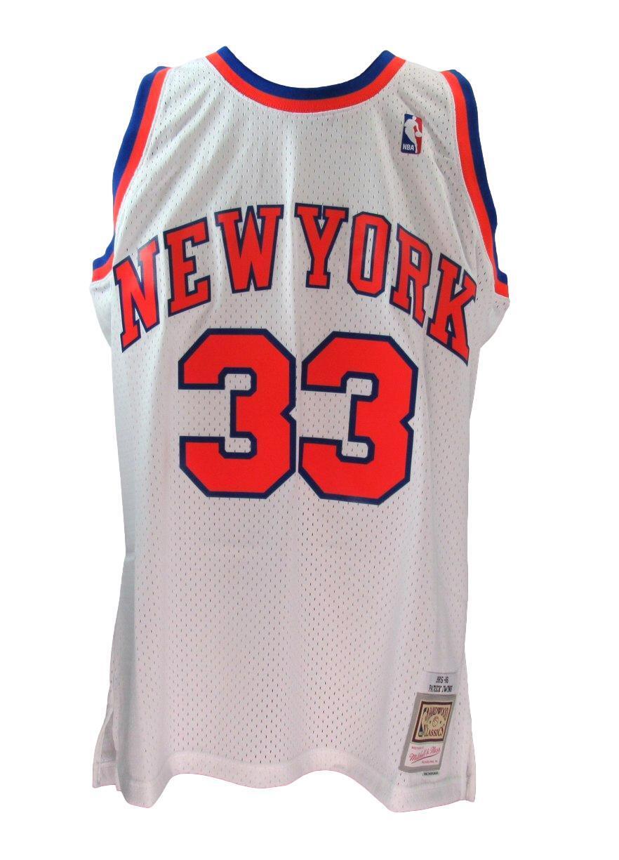 Patrick Ewing HOF Autographed Mitchell & Ness Basketball Jersey Knicks Beckett