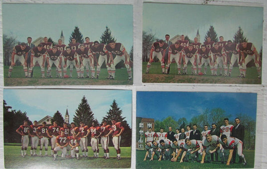 Lot of 4 Susquehanna University 1964, 65, 70 Football Schedule Postcards 147410