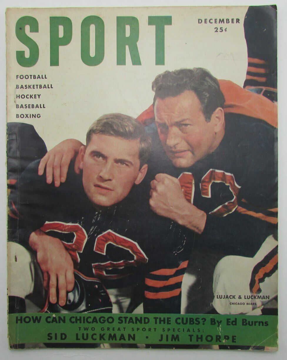 December 1949 Vintage SPORT Magazine Lujack/Luckman Bears on Cover 167670