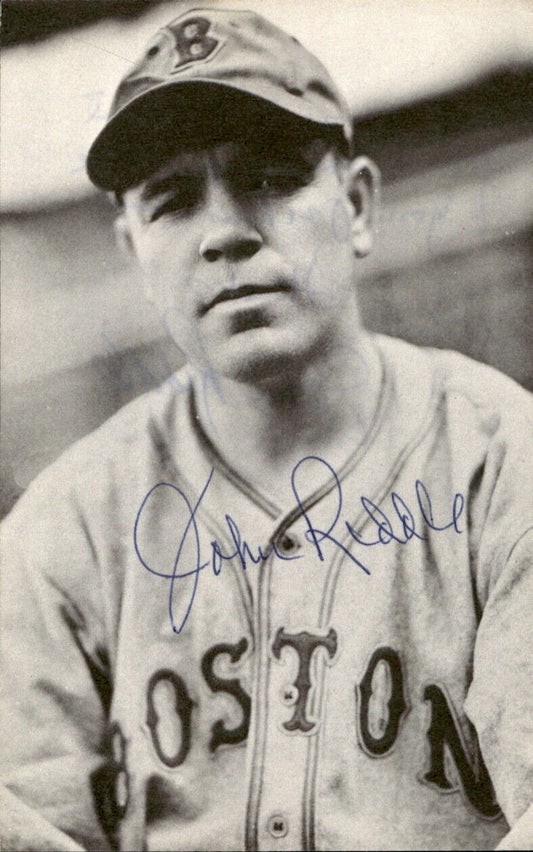 Johnny Riddle Boston Bees d. 1998 Signed/Autographed 3x5  Photo 178748