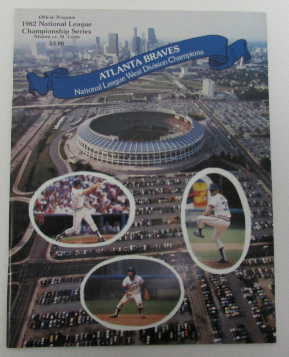 1982 NL Championship Series NLCS Braves v. Cardinals Official Program 141860