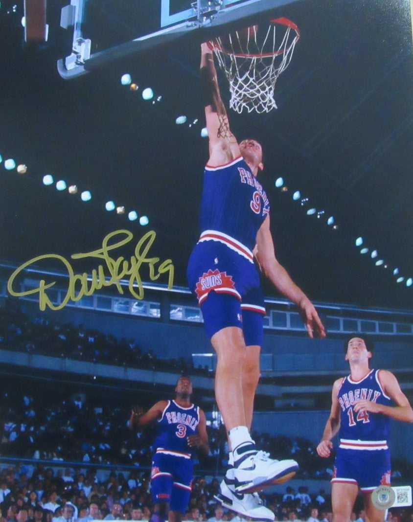Dan Majerle Autographed 11x14 Basketball Photo Phoenix Suns Beckett 172887