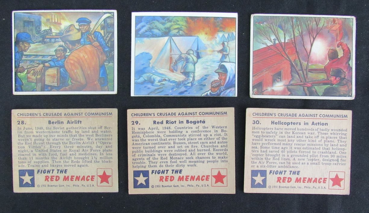 1951 Bowman Red Menace Complete Set of 48 185340