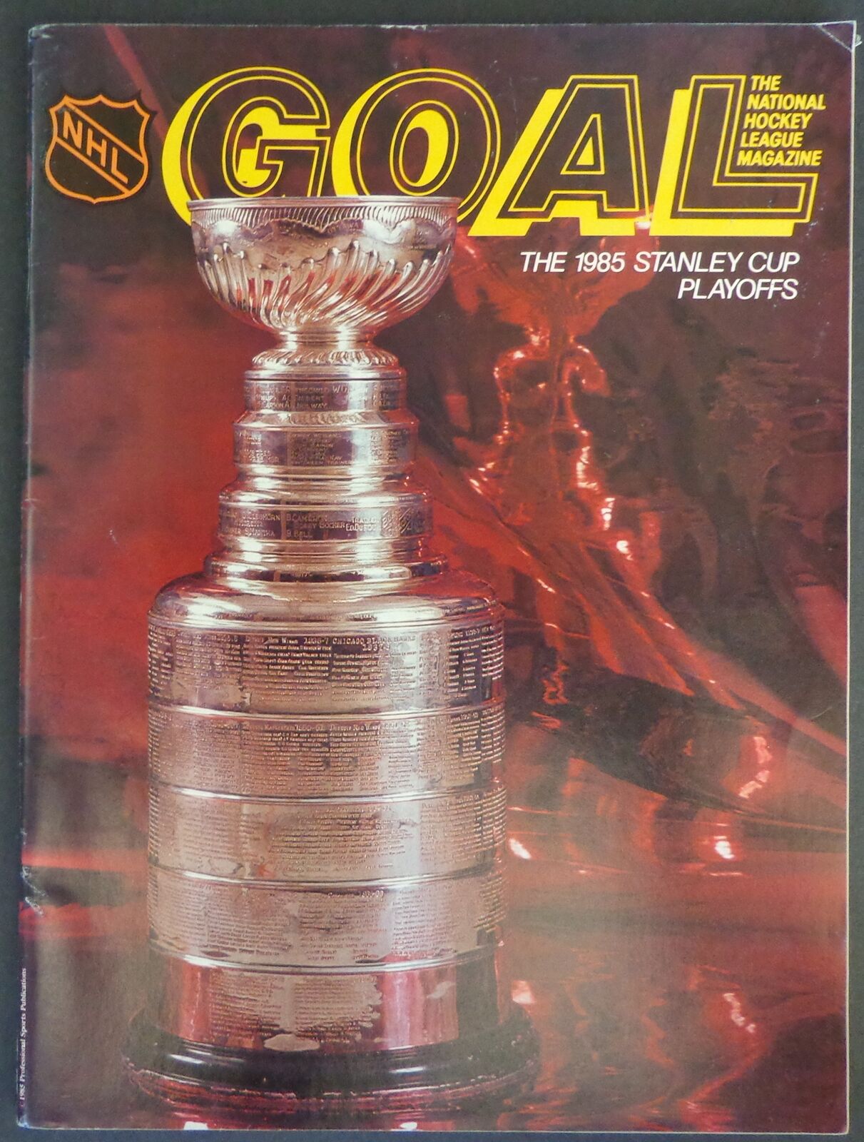 1985 GOAL NHL Program Boston Bruins vs. Washington Capitals 178075