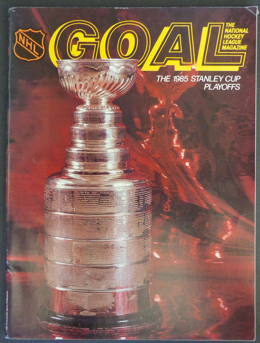 1985 GOAL NHL Program Boston Bruins vs. Washington Capitals 178075