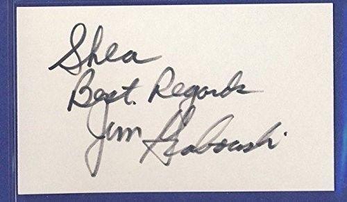 Jim Grabowski Packers Signed/Autographed 3x5 Index Card