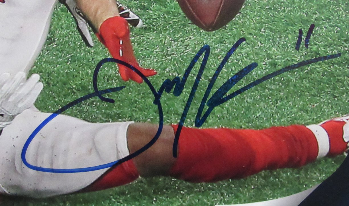 Julian Edelman Autographed  "The Catch" 16x20 Photo Patriots JSA 192107