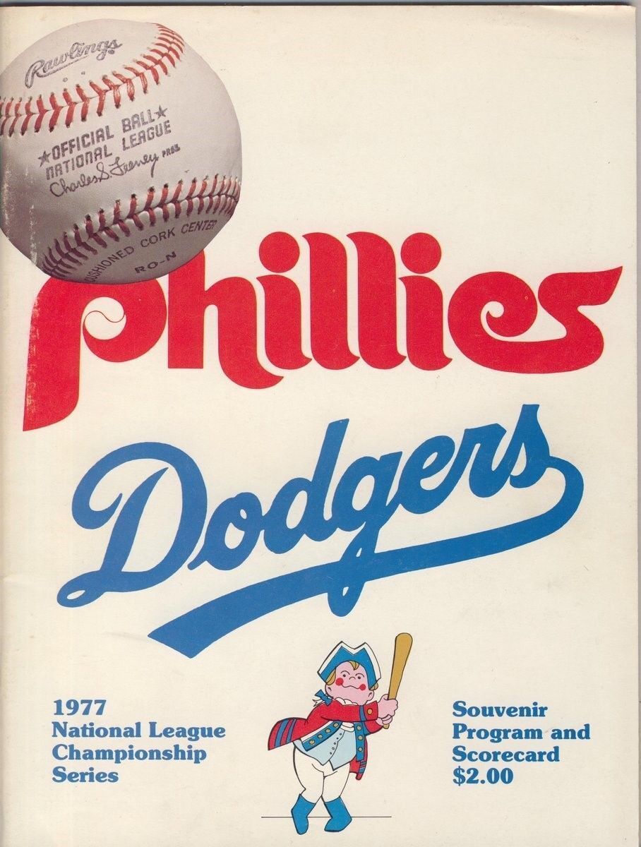 1977 NCLS Phillies V. Dodgers Official Baseball Program 128910