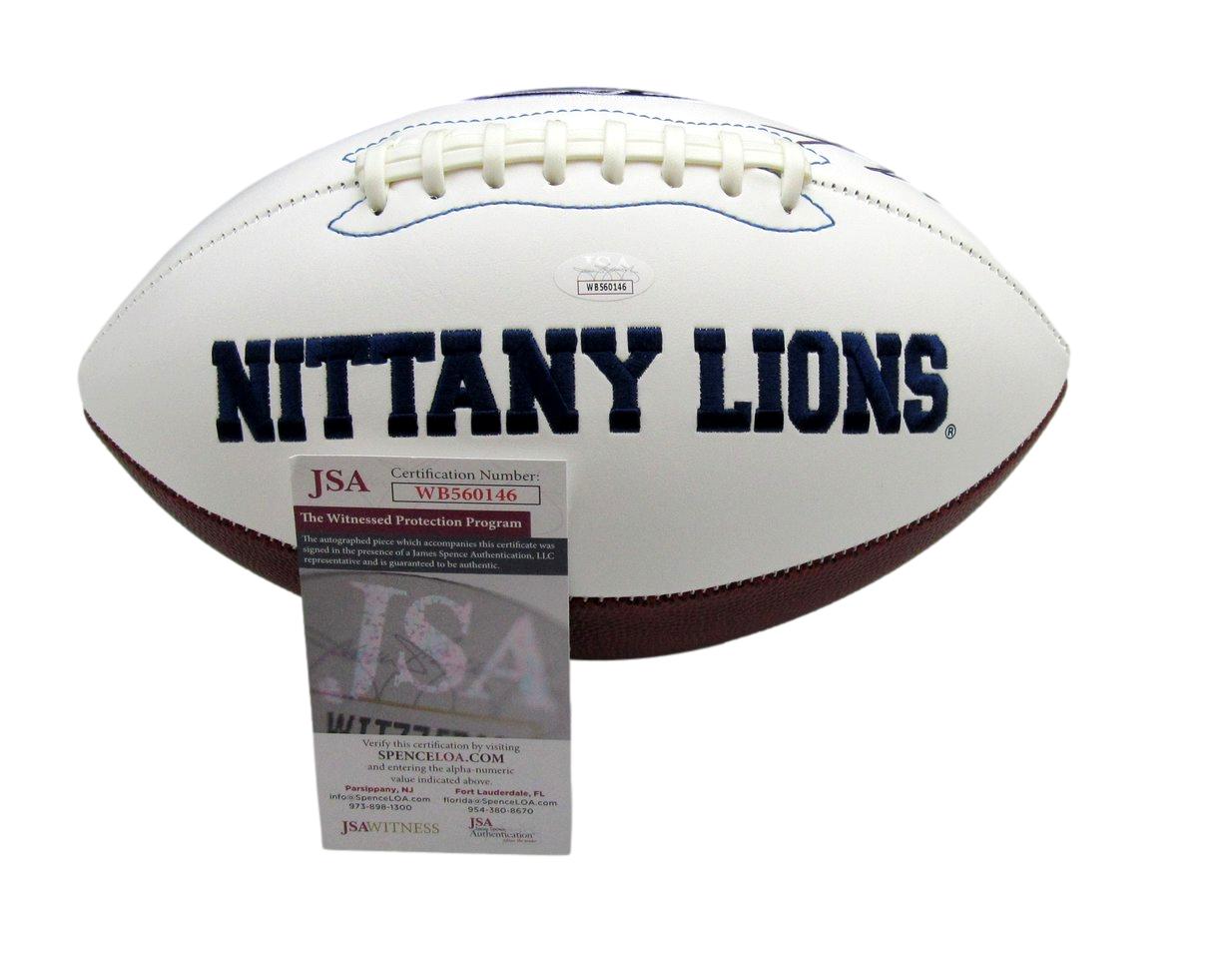 LaVar Arrington Signed/Autographed White Penn State Logo Football JSA 190818