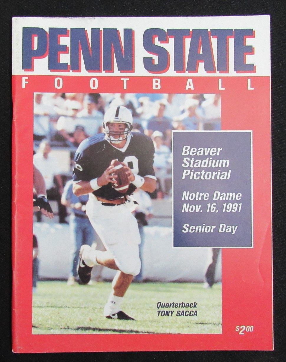 11/16/1991 Penn State vs. Notre Dame College Program 185815