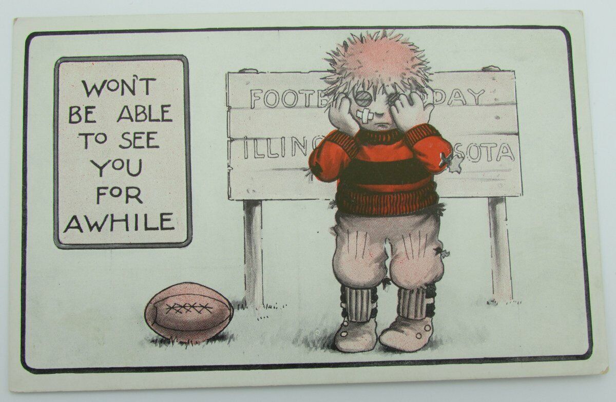 Vintage Postcard with "Won't be able to see you for awhile" 140068