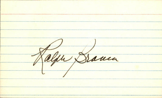 Ralph Branca Brooklyn Dodgers d.2016 Signed/Autographed 3x5 Index Card 162536