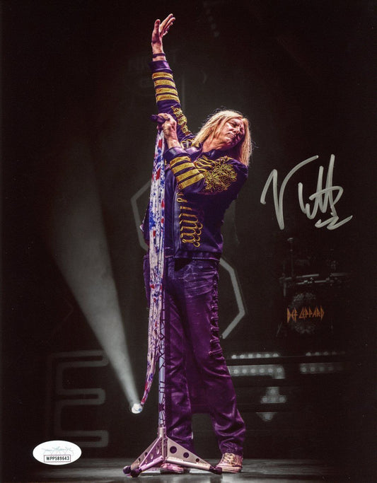 Joe Elliott Autographed 8x10 Photo Def Leppard JSA