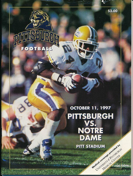 1997 Pittsburgh vs. Notre Dame College Football Game Program 142088