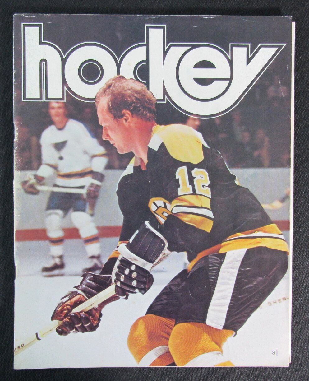 1974 Hockey Magazine Boston Bruins vs. Toronto Maple Leafs Official Program