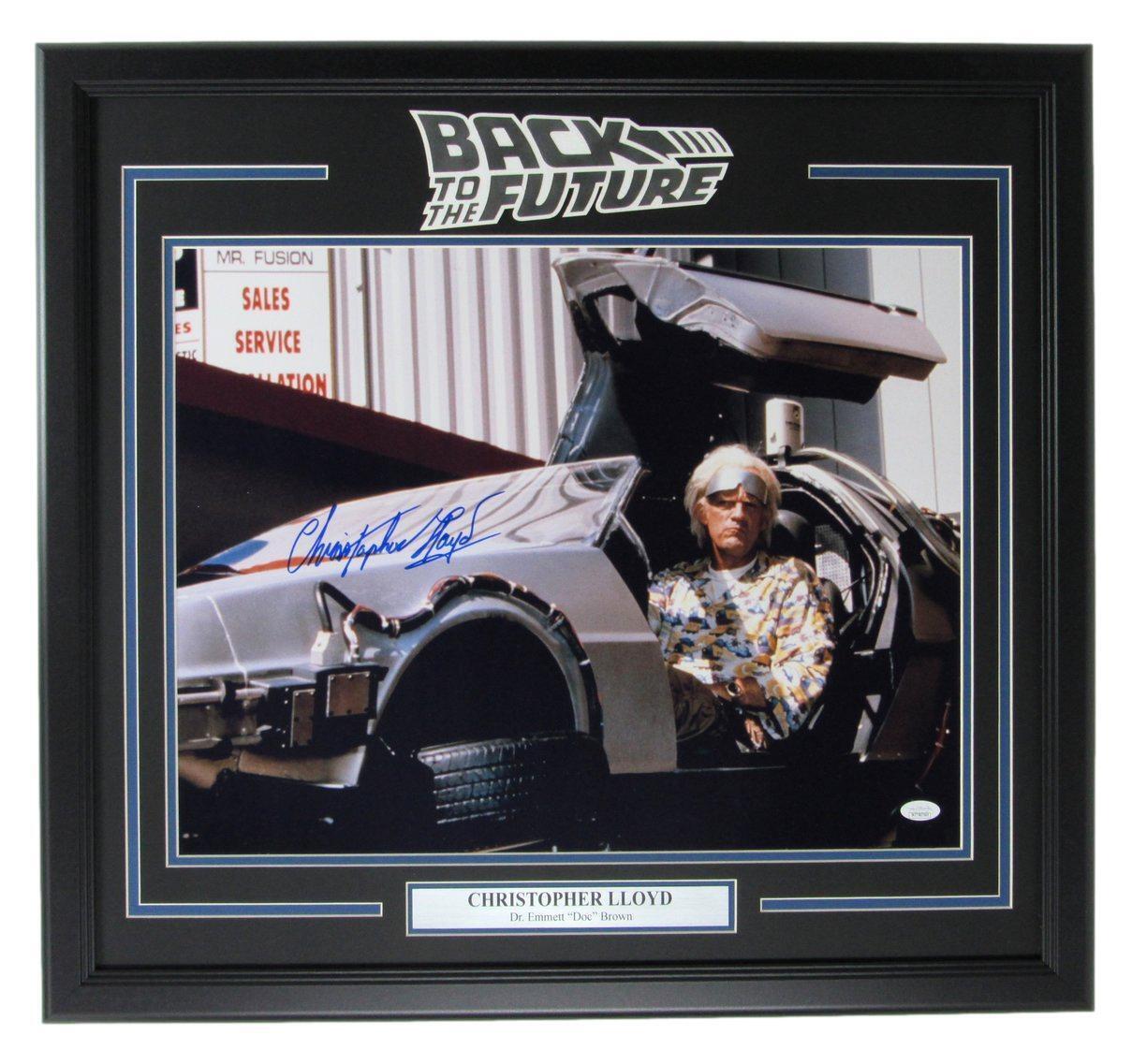 Christopher Lloyd Signed 16x20 "Back to the Future" Photo Framed JSA 161732