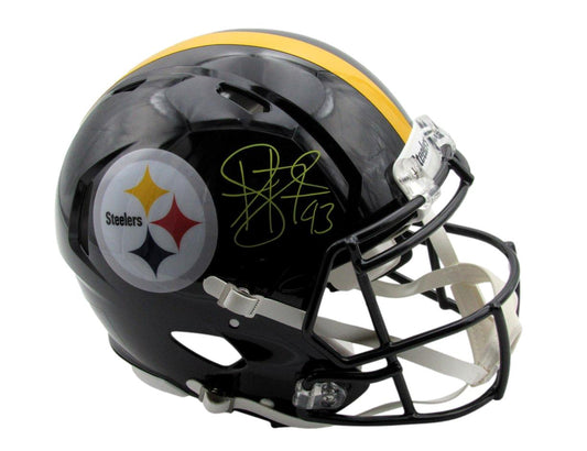 Troy Polamalu Signed Full Size Speed Authentic Helmet Steelers Beckett 178387