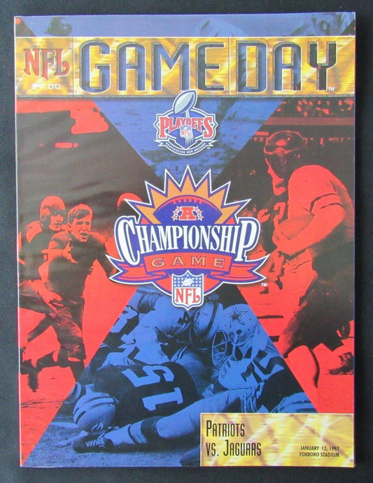 1997 New England Patriots vs. Jacksonville Jaguars Program AFC Championship