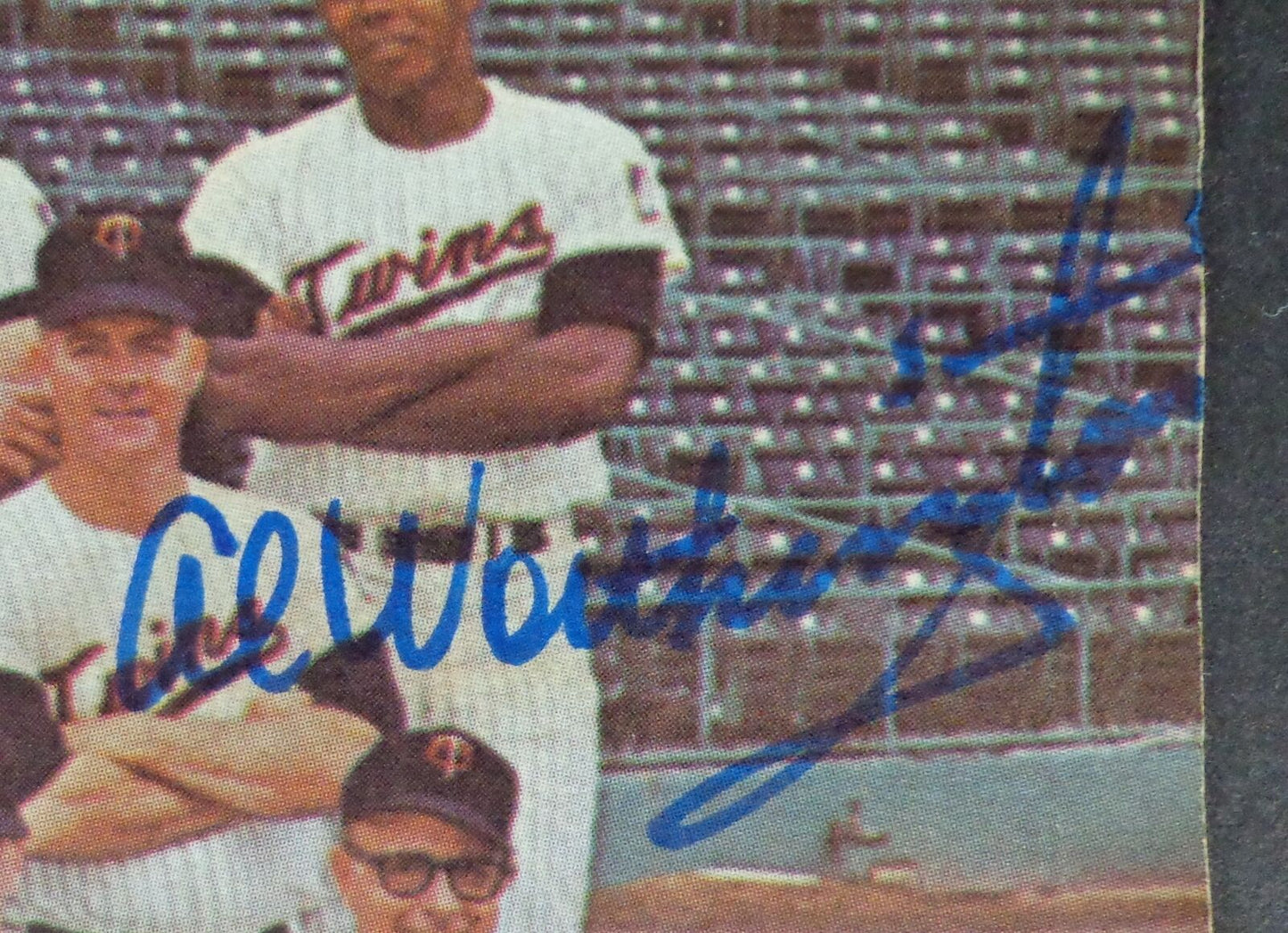 Vintage 1966 Twins Multi-Signed Photo/Program Jim Lemon/Al Worthington 177125