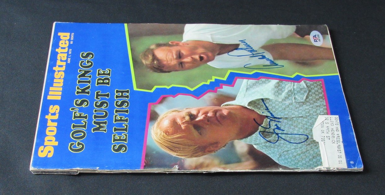 Jack Nicklaus/Arnold Palmer Signed 1970 Sports Illustrated Magazine PSA/DNA