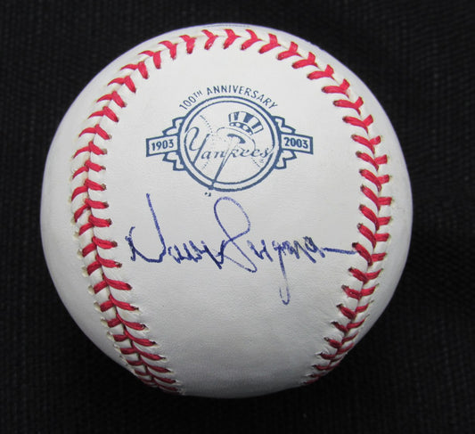 Dave Bergman Signed/Auto Yankees 100th OML Baseball JSA 186769