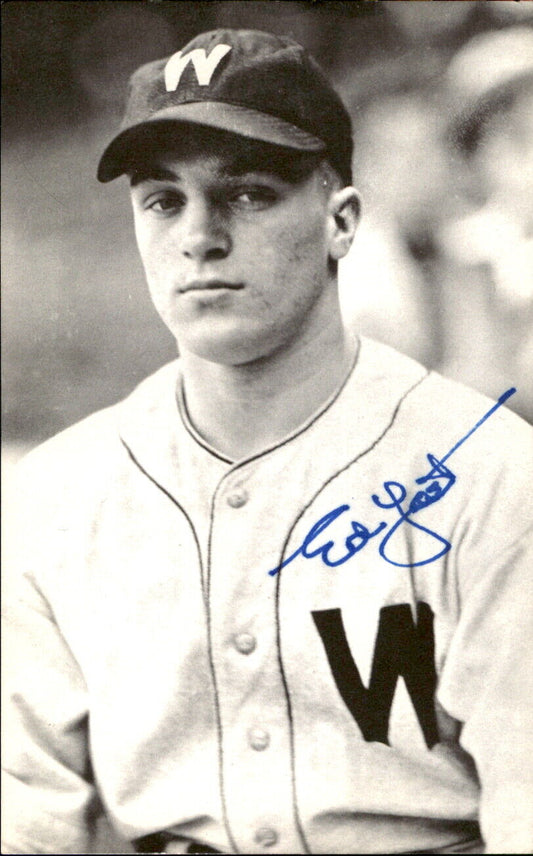 Eddie Yost Senators d. 2012 Signed/Autographed 3x5  Photo 179351