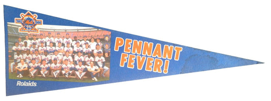 Vintage 1986 New York Mets 9x24 Felt Pennant with Team Photo 176860