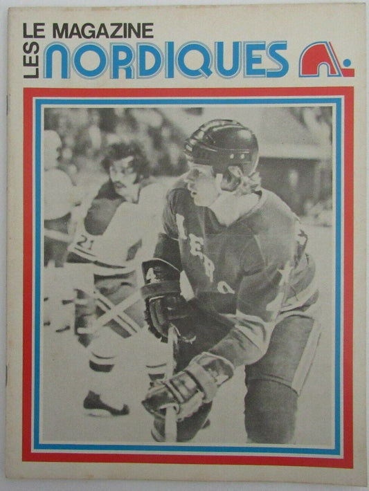 1973-74 Houston Aeros vs. Quebec Nordiques WHA Hockey Program 150610