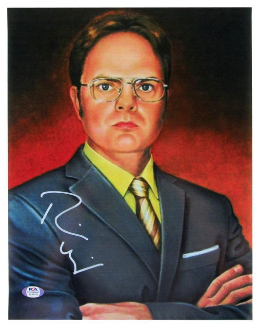 Rainn Wilson DWIGHT SCHRUTE Signed 11x14 THE OFFICE Photo PSA/DNA 160873