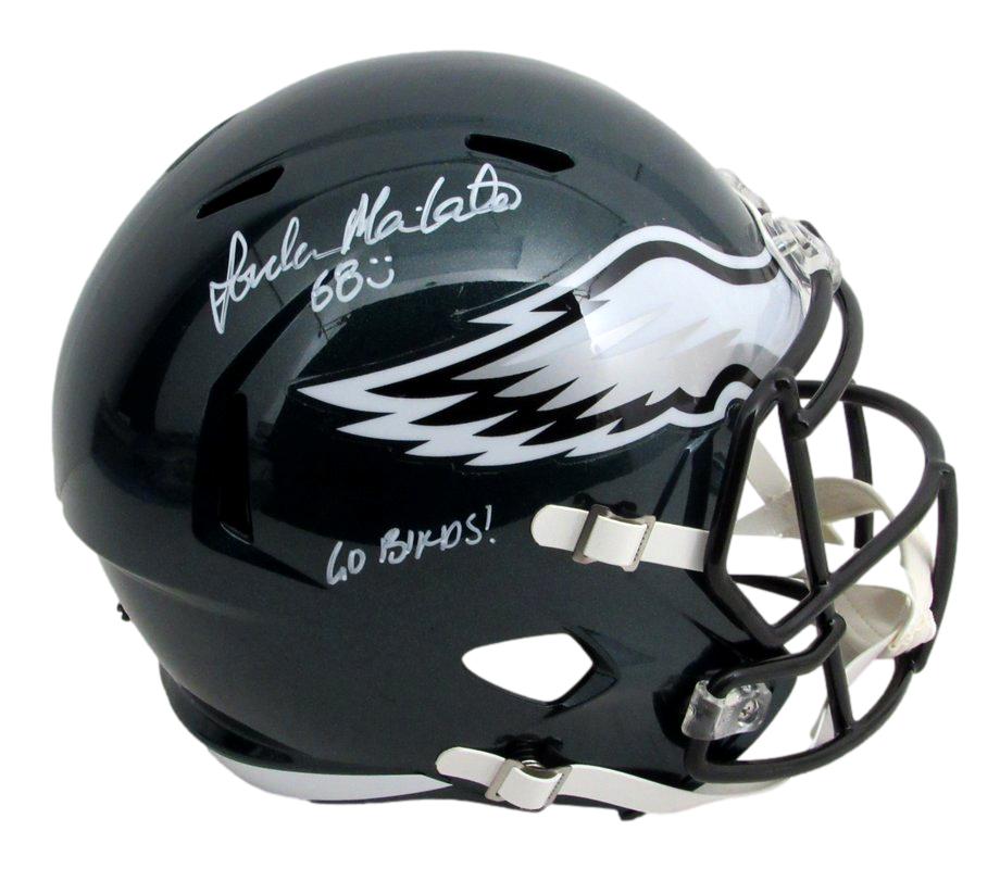 Jordan Mailata Signed/Inscr Full Size Eclipse Replica Helmet Eagles JSA 183388