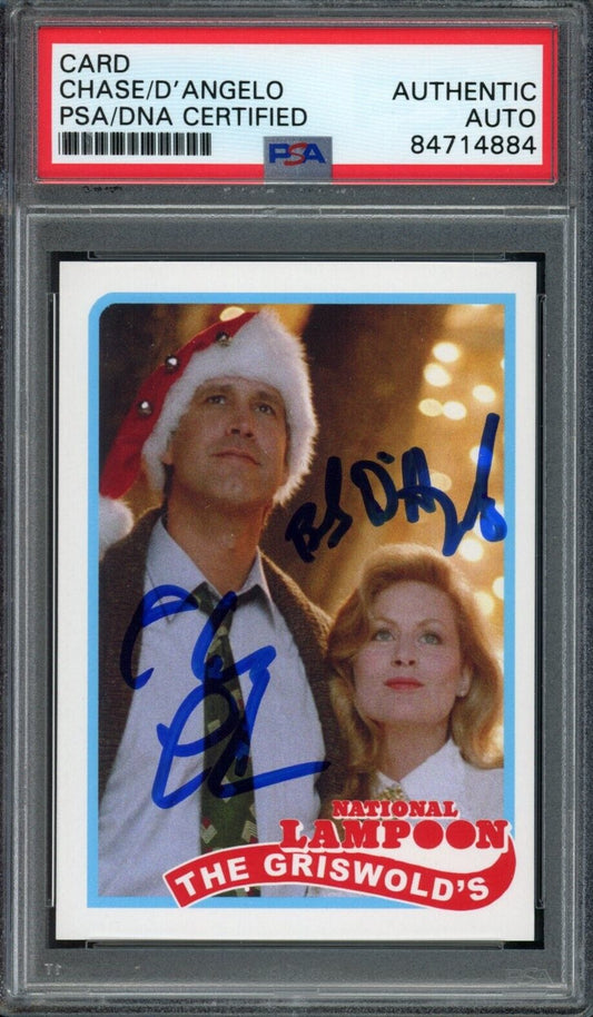 Chevy Chase/Beverly D'Angelo Dual-Signed Trading Card "Xmas Vacation" PSA/DNA