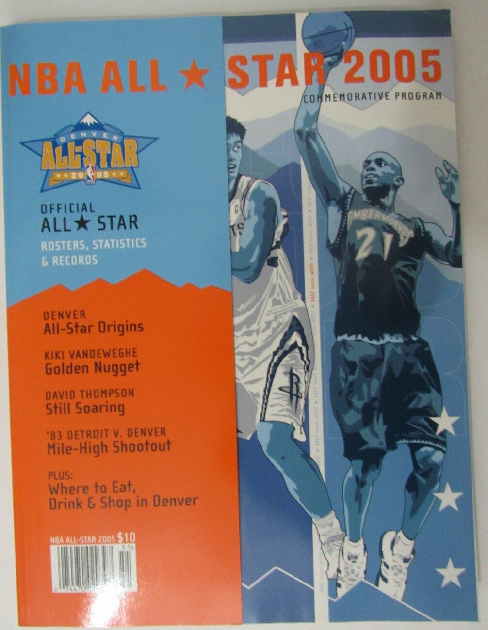 2005 NBA All Star Game Program LeBron James 1st Appearance KOBE MINT  153403