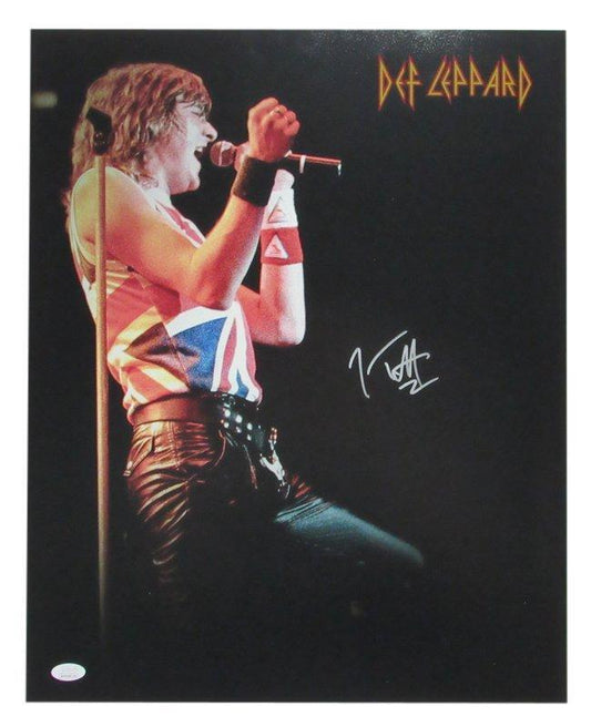 Joe Elliott Autographed 16x20 Photo Def Leppard JSA