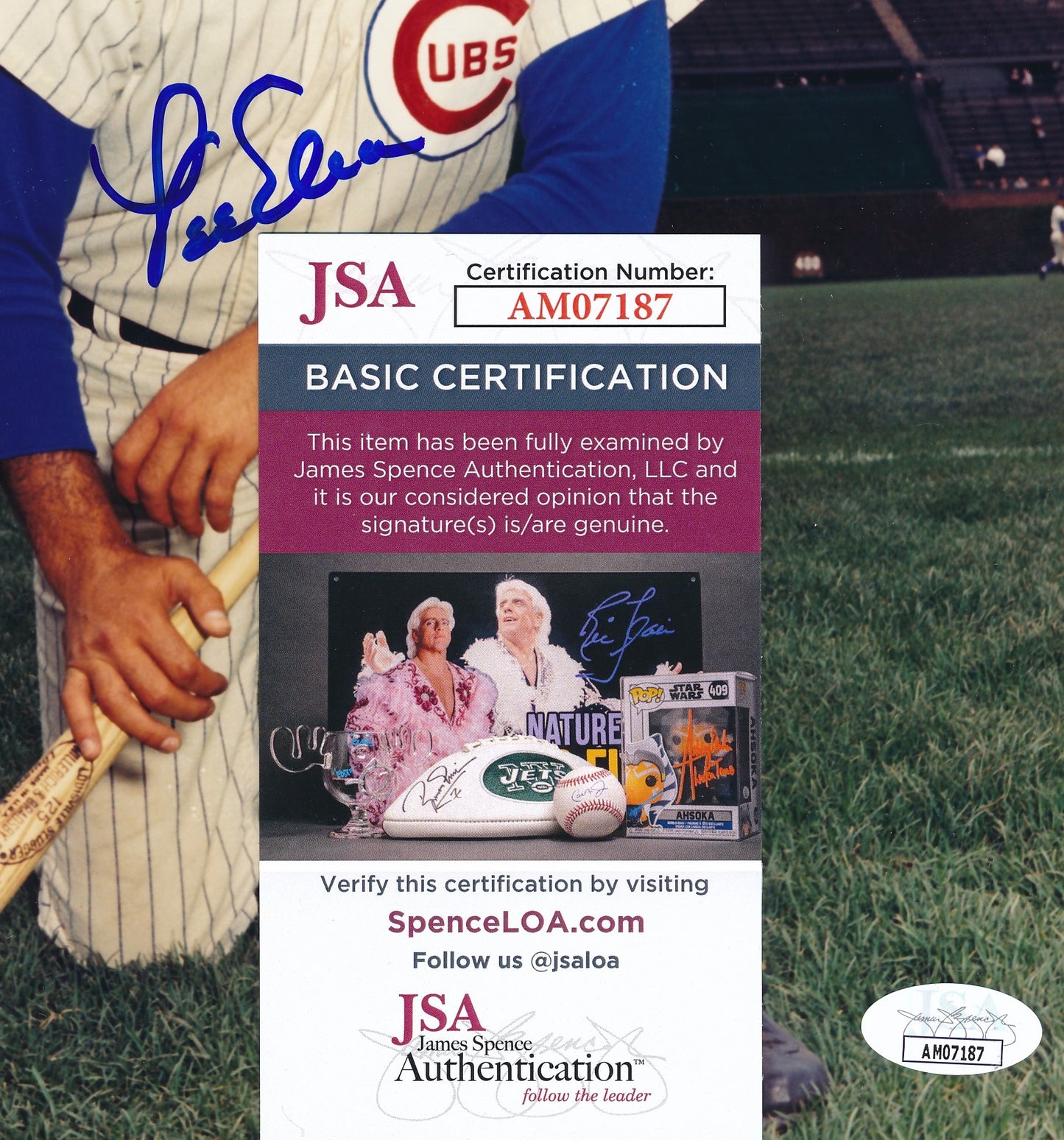 Lee Elia Autographed 8x10 Photo Chicago Cubs JSA 181914