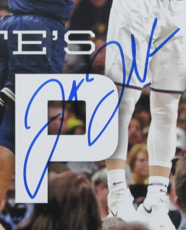 Donte Divincenzo Villanova Champs SI Signed 11x14 Framed Photo JSA 137121