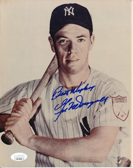Gil McDougald 1951 New York Yankees Signed 8x10 Photo JSA 144286