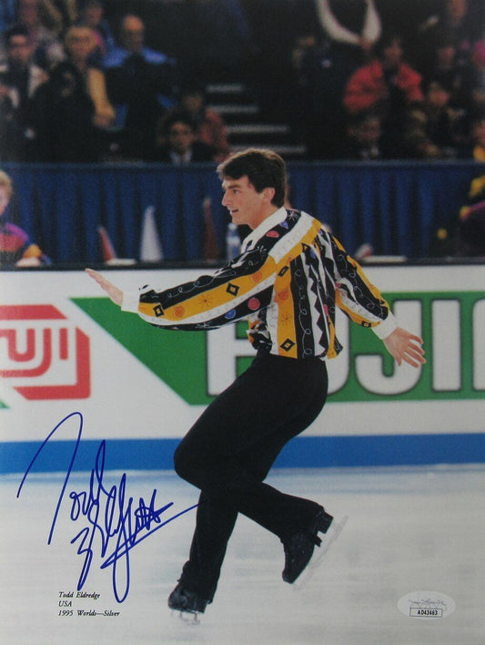 Todd Eldredge Autographed 8x10 Magazine Photo Olympic USA Figure Skating JSA