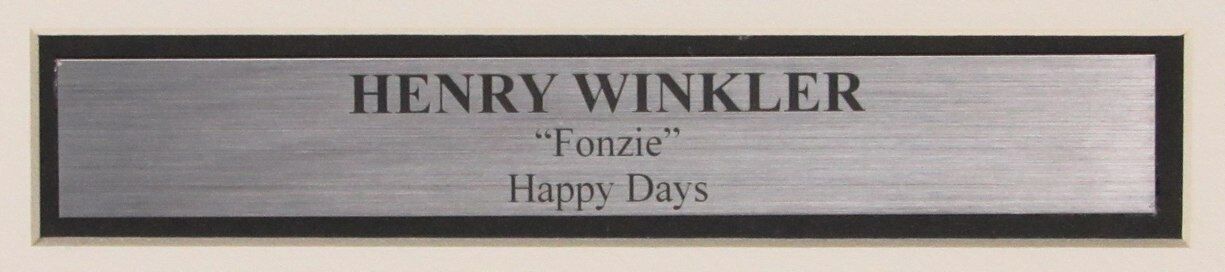 Henry Winkler "Fonzie" Signed/Inscr "Happy Days" 8x10 Photo Framed JSA 167190